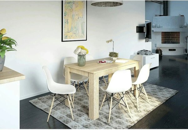 Masa GENERAL NEW, stejar sonoma, PAL melaminat, 140x80x75 cm