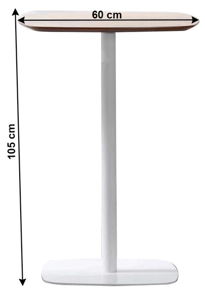 Masă tip bar Grossite (stejar + alb). 1034356