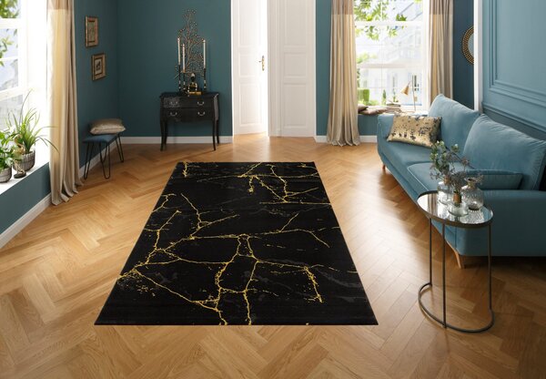 Covor Juliet Leonique negru/auriu 200/290 cm