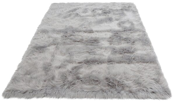 Covor Home affaire Valeria, blana artificiala, gri, 60/90 cm
