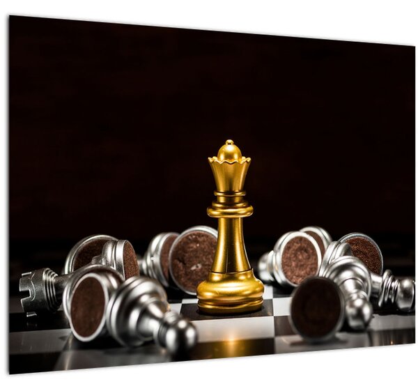 Tablou - Figurine de șah (70x50 cm)