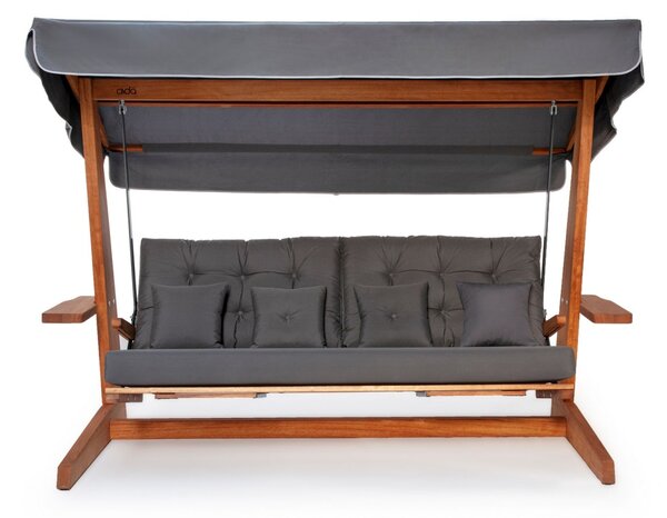 Balansoar cu 3 locuri Luna Deluxe 2600 Antracit 260x200x195 cm