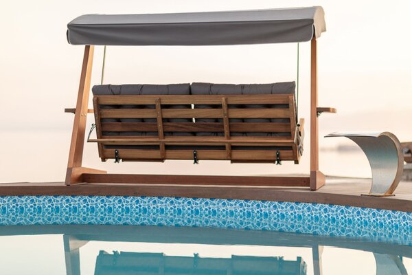 Balansoar cu 3 locuri Luna Deluxe 2600 Antracit 260x200x195 cm