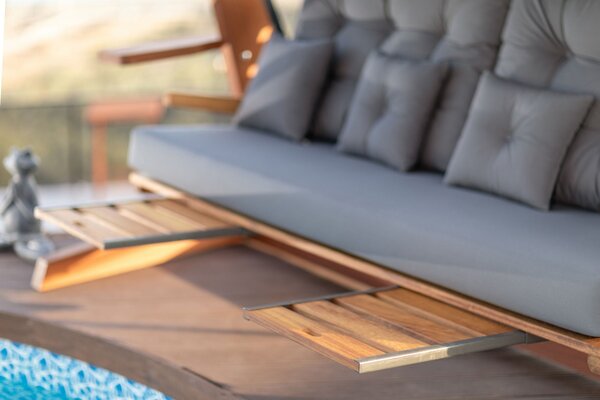Balansoar cu 3 locuri Luna Deluxe 2600 Antracit 260x200x195 cm