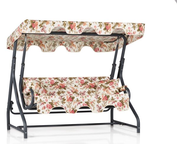 Balansoar cu 3 locuri Ruta 10 Multicolor 200x165x110 cm