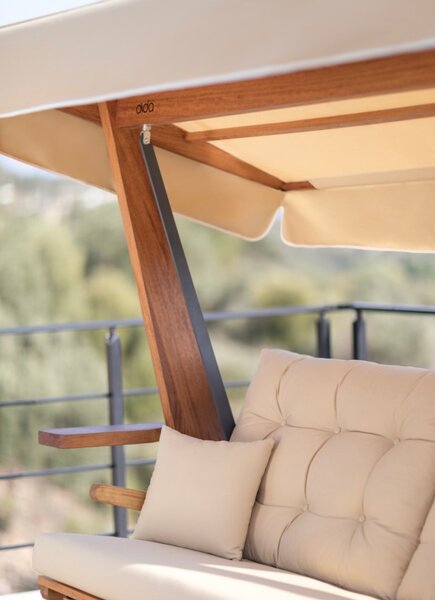 Balansoar cu 3 locuri Sia 2400 Bej 236x190x175 cm