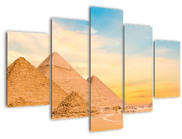 Tablou cu piramidele din Egipt (150x105 cm)