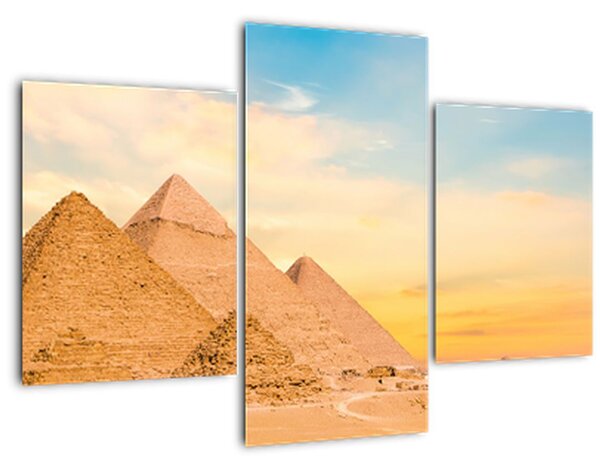 Tablou cu piramidele din Egipt (90x60 cm)