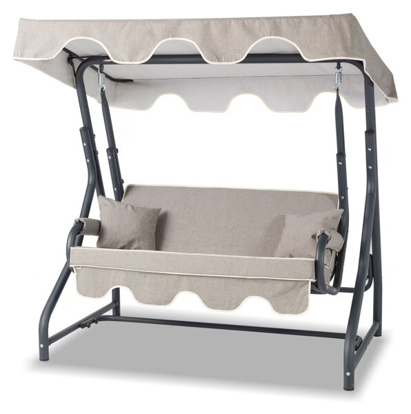 Balansoar dublu Morus Gri 170x170x110 cm