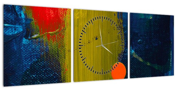 Tabloul culorilor (cu ceas) (90x30 cm)
