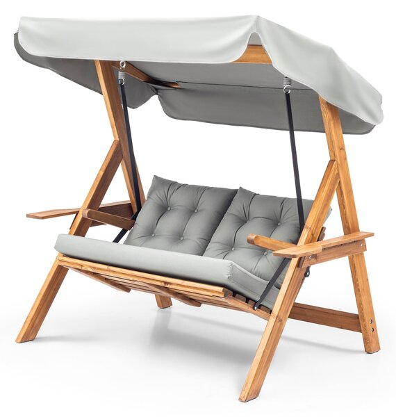 Balansoar dublu Galata Swing S2 Gri 160x195x120 cm