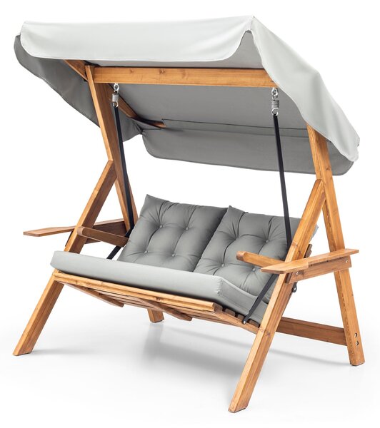 Balansoar dublu Galata Swing S2 Gri 160x195x120 cm