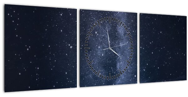 Tablou cerului plin de stele (cu ceas) (90x30 cm)
