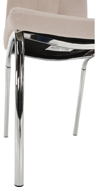 Scaun de sufragerie Harison NEW (bej + Crom). 1028877
