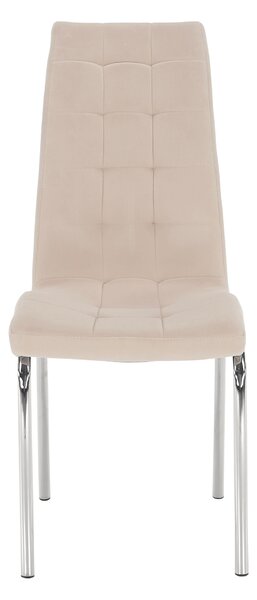 Scaun de sufragerie Harison NEW (bej + Crom). 1028877