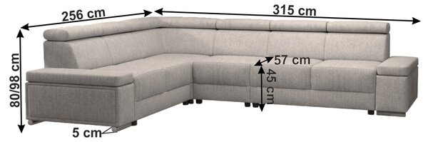Set canapea fotoliu Bao 1 (bej). 1029542