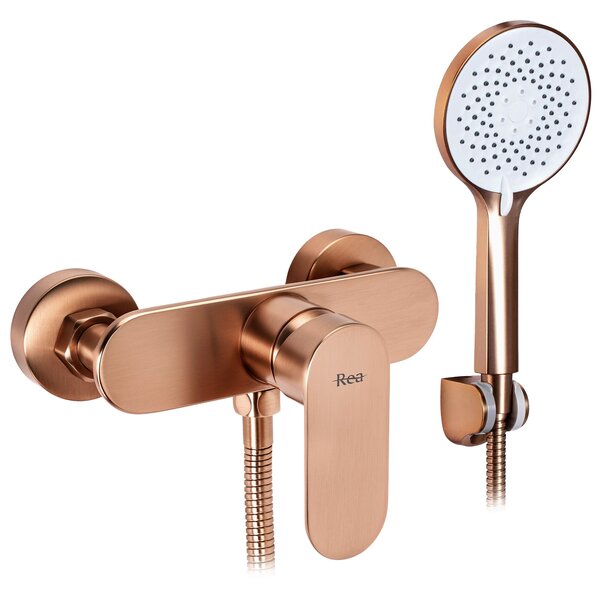 Baterie de duș REA DROP Brush Copper