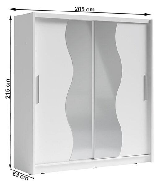 Dulap de haine Billix Typ 1 (Alb). 809652