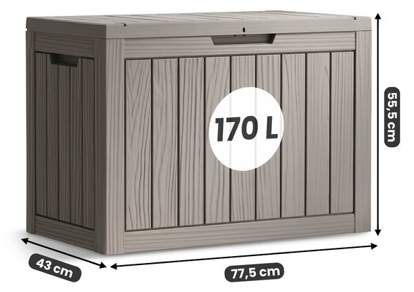 Cutie de grădină 170 L (gri). Promo -21%. 1152405