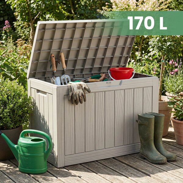Cutie de grădină 170 L (gri). Promo -21%. 1152405