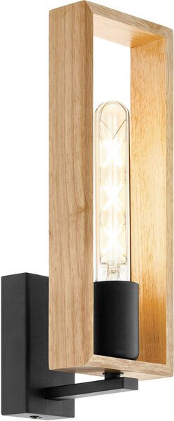 EGLO Lampa de perete LITTLETON negru-maro 11/33 cm