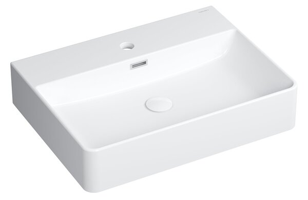 Omnires Garland lavoar 60x43 cm dreptunghiular de blat alb luciu GARLAND600BP