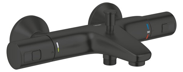 Grohe Precision baterie cadă-duș perete cu termostat negru 345982430