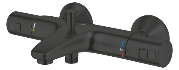 Grohe Precision baterie cadă-duș perete cu termostat negru 345982430