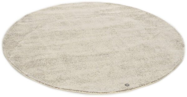 Covor rotund Groove bej 140/15 cm