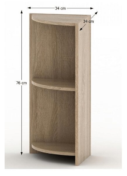Raft de colț Asista AS 014 stejar sonoma. 788564