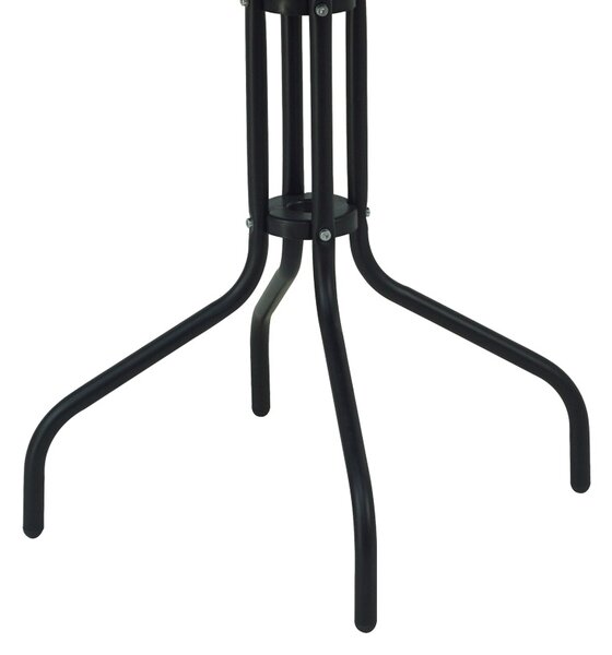 Set masa si scaune 3 buc de gradina Confidence Pako World Negru 60x60x70 cm