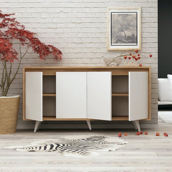 Dulap Shay (stejar + alb). Promo -18%. 1153701