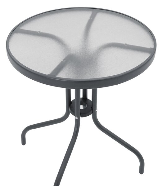 Set de 3 buc masa si scaune de gradina Watson Confidence A metal antracit 60x60x70 cm