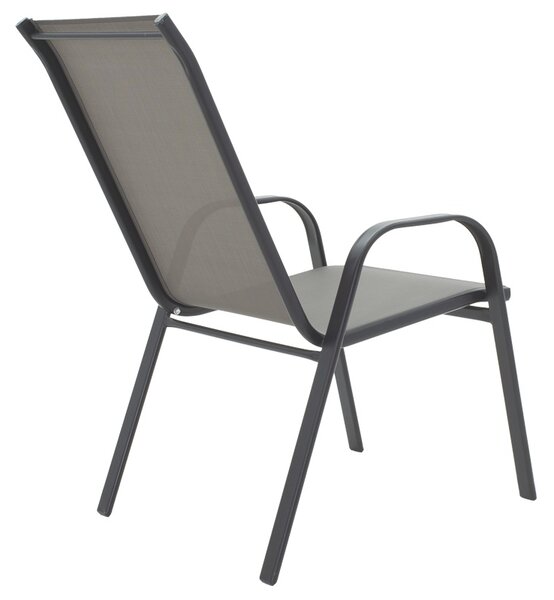 Set 3 buc masă și scaune de grădină Calan-Watson Gri 60x60x70 cm