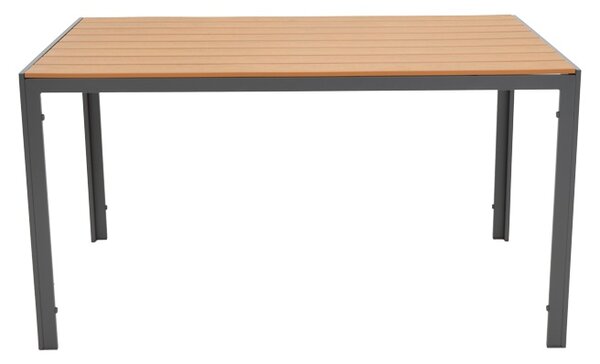 Set 5 buc masă și scaune de grădină Nares-Moly Gri 140x80x72.5 cm