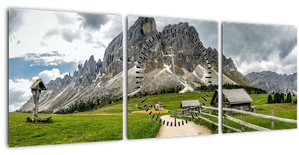 Tablou - În munții austrieci (cu ceas) (90x30 cm)