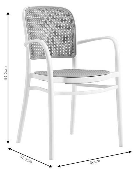 Scaun de grădină Juniper Bej 52.5x86.5x56 cm