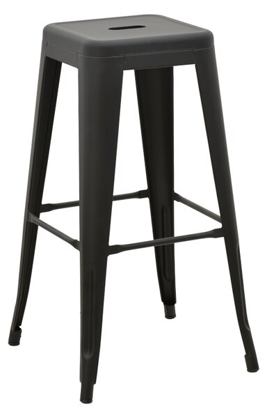 Scaun de bar de grădină Utopia Negru 42x42x76 cm