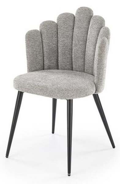 Scaun K552, gri/negru, stofa clasica/metal, 53x53x83 cm