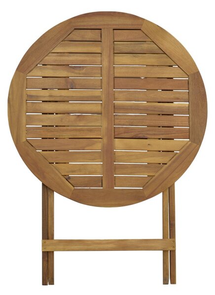 Set 3 buc masă și scaune de grădină Fatel-Carpuva Maro 70x70x74 cm