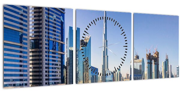 Tablou - Dimineața la Dubai (cu ceas) (90x30 cm)