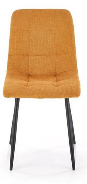 Scaun K560, galben/negru, stofa clasica/metal, 45x53x88 cm