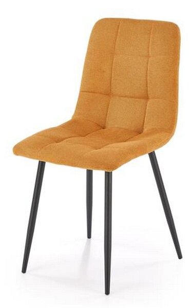 Scaun K560, galben/negru, stofa clasica/metal, 45x53x88 cm