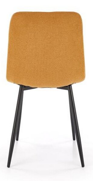 Scaun K560, galben/negru, stofa clasica/metal, 45x53x88 cm
