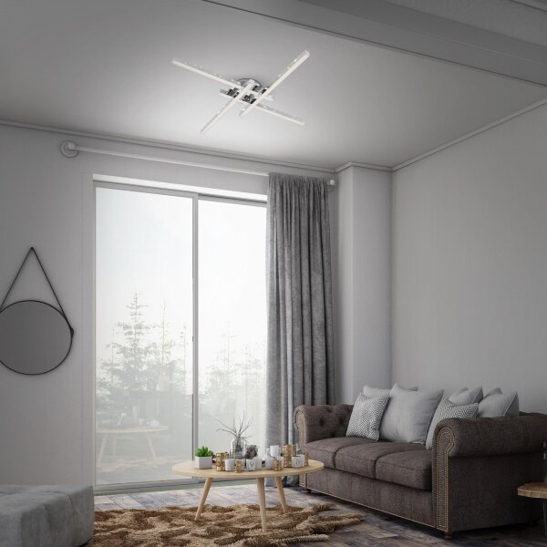 Lustră LED aplicată REY 4xLED/5W/230V crom lucios Brilo