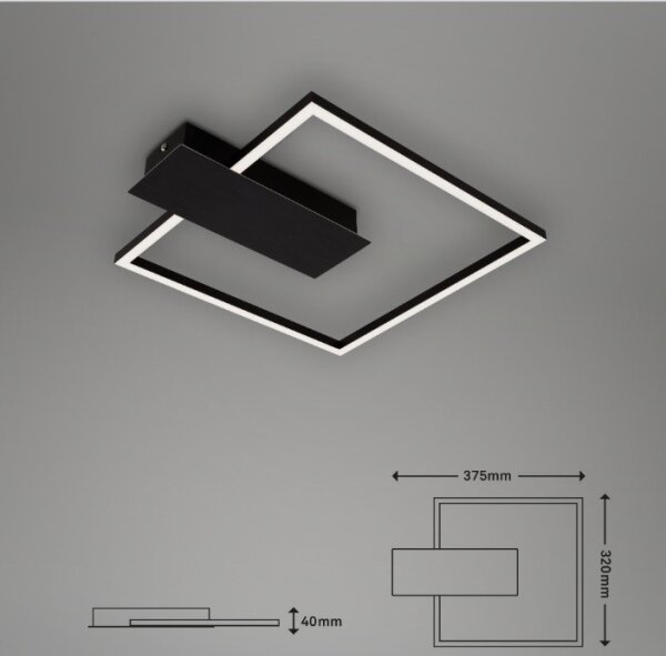 Plafonieră LED dimabilă NICO DUO LED/12W/230V Briloner 3544-015