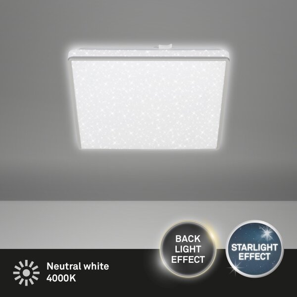 Plafonieră LED LINO LED/15W/230V crom mat Briloner 3748-414