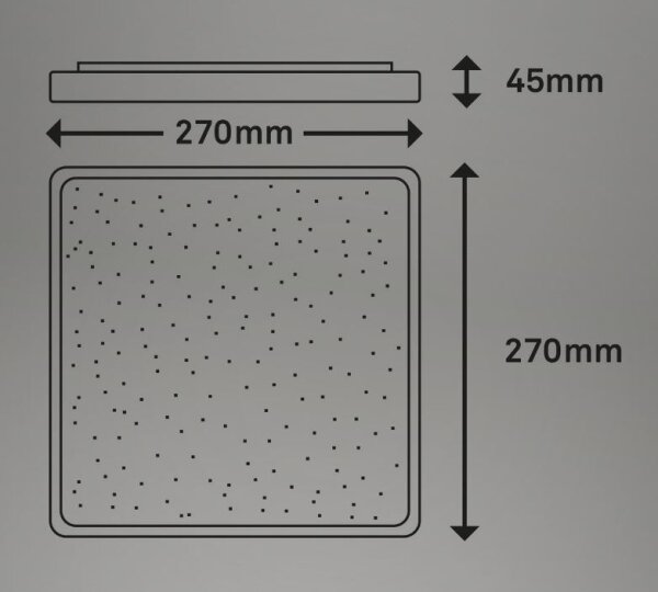 Plafonieră LED LINO LED/15W/230V crom mat Briloner 3748-414