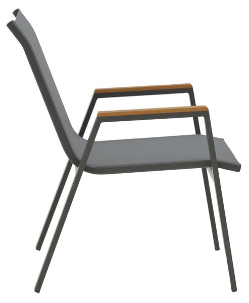 Set 7 buc masă și scaune de grădină Azelie-Kliton Gri 77x55x94 cm