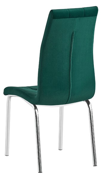 Scaun de sufragerie Harison NEW (smaragd + Crom). 1028878